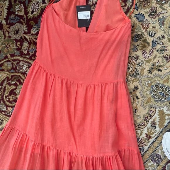 Nicholas Halo Dress Orange - Picture 4 of 8